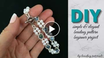 Beads bracelet making-beading tutorial for beginers. Easy beading pattern