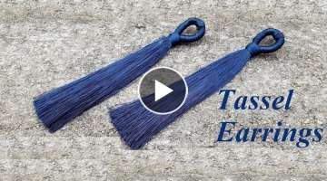 How to make tassel earrings at home