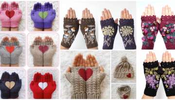  Crochet gloves for women