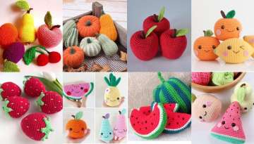Create 4 fruit crocheted patterns