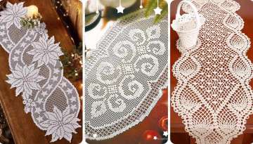 How to make a crochet lace runner