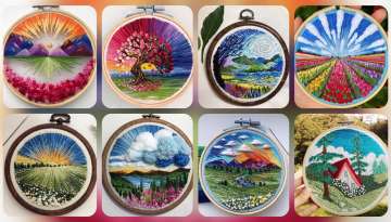 nature view embroidery designs