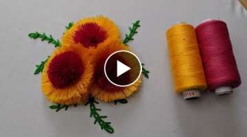 Super Easy Hand Embroidery flower design idea