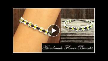 Handmade Flower Beaded Bracelet Ideas 