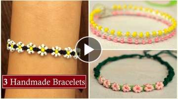 3 Handmade Flower Bracelet Ideas 