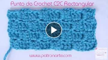 Punto de Crochet C2C Rectangular