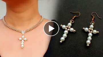 How To Make / Beaded Cross Necklace