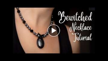 Hocus Pocus Inspired Halloween Necklace Tutorial | How to make a beaded necklace