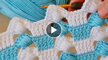Super Easy Knitting Crochet beybi blanket waistcoat model