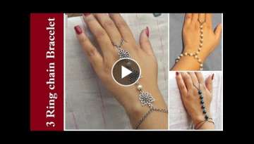 How To Make Ring Chain Bracelet At Home