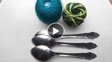 Amazing Sewing Tricks | Make three leaf Design spoon trickS