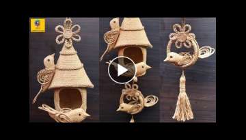 DIY Hanging Showpiece with Jute and Plastic bottle 
