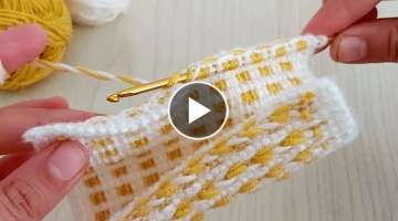 How to tunusian crochet knitting