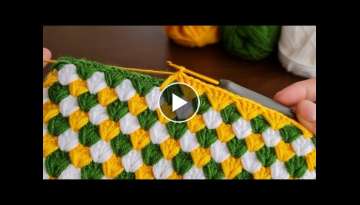 Easy Crochet Baby Blanket Knitting For Beginners.. Çok Kolay Tığ İşi Battaniye Örgü Model...