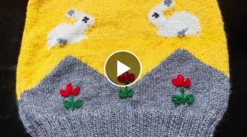 Flower Knitting Embroidery for sweater Part-6