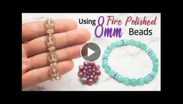 Using 8mm Beads to design gorgeous beaded jewellery - Easy Beading Tutorial