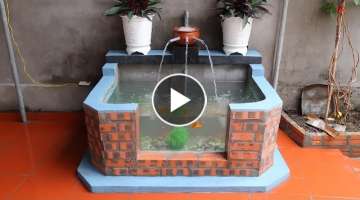 Build Waterfall Aquarium Beautiful at home