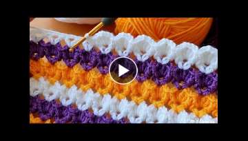Very Easy Super Knitting Crochet beybi blanket battaniye yelek çanta örgü modeli