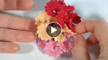 Beautiful Petals with Picot/Crochet GENTLE FLOWERS