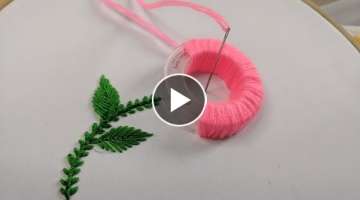 3d Very Easy Hand Embroidery flower design idea