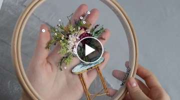 Embroidery hoop art - spring collection