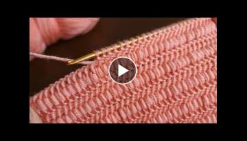 Easy Knitting Tunisian Baby Blanket Pattern - Tunus İşi Çok Kolay Battaniye Yelek Örgü Model...