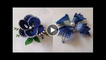 2 Amazing & Super Hand Embroidery flower design tutorial